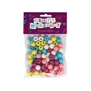 Collage: Craft Beads Round Glittery 12mm 60pc - Craft Workshop