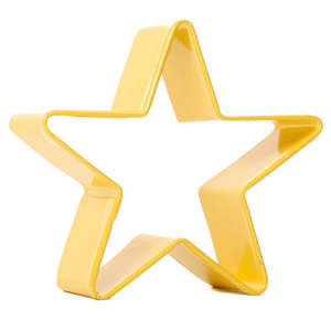 Playdough: Star Shaped Cutter 7cm Yellow - D.Line