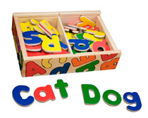 Magnetic letters wooden upper-lower case - Melissa & Doug