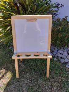 Furniture: Painting Easel Small - Magnetic Whiteboard/ Blackboard - NZ Made