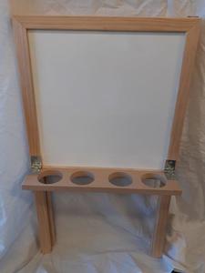 Furniture: Painting Easel Small white/ blackboard - NZ made