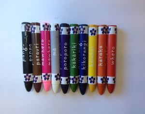 Playcentre Branded Items: Maori Colours Crayons 10pc