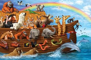 Puzzles: Noah's Ark Floor Puzzle - Cobble Hill