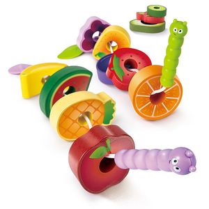 Wooden Blocks: Caterpillar Fruit Feast Set - Hape