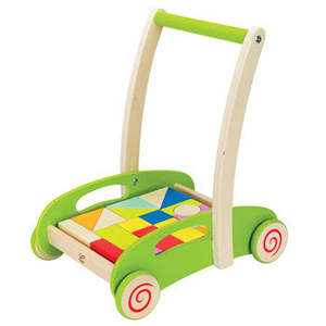 Wooden Blocks: Block & Roll Walker - Hape