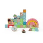 Rainbow Garden Blocks Wooden - Classic World