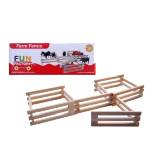 Play Extensions: Wooden Farm Fence - Fun Factory