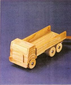 Wooden Small Tip Truck (stained)