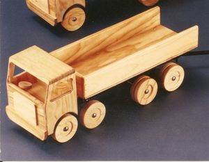 Wooden 4 axle Tip Truck (stained)