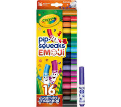 Felts Markers: Pipsqueaks Emoji Markers pkt 16 - Crayola