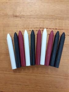 Crayons Pastels: NZ Crayons Wax Red/Black/White 10pc