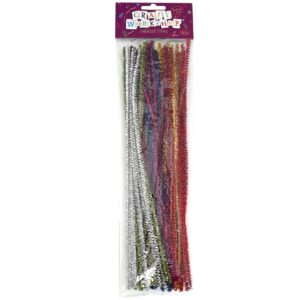 Craft Items: Pipecleaners Tinsel 40pc - Craft Workshop