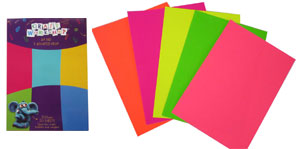 Paper Card: A4 Pad - Neon