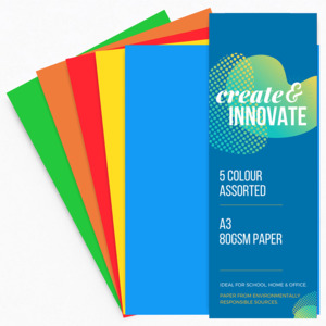 A3 Coloured paper 125 sheets