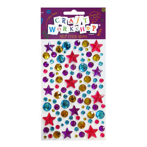 Gems Self-adhesive Assorted - Craft Workshop