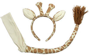 Animal Dressups: Giraffe headgear and tail - Gollygo