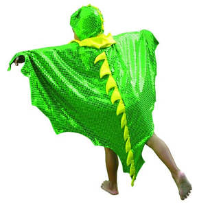 Fantasy Dressups: Dragon cape with hood - Gollygo