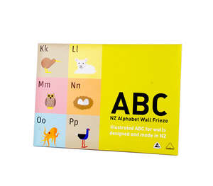ABC Designer Pastel Wall Frieze New Zealand - Nuzilla