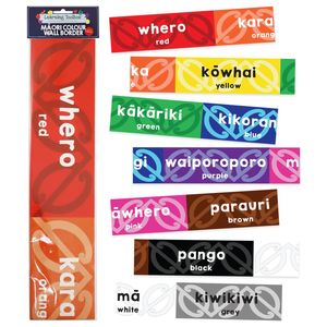Colours Bilingual Wall Border - Learning Toolbox