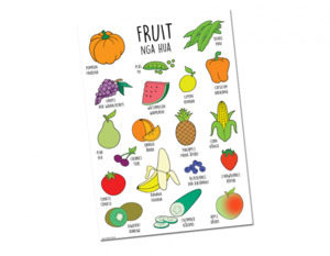 Posters Placemats: Fruit of Aotearoa A3 Poster - Teacher Talk