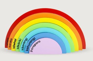 Te Reo Rainbow Blocks - Moana Rd