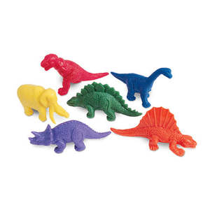 Dinosaur Counters 6 shapes - Learning Resources
