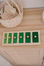 Seriating Materials: Narrow-wide Knob Puzzle 6pc - QToys