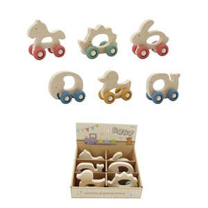 Play Extensions Infants: Wooden Animal Handle Car