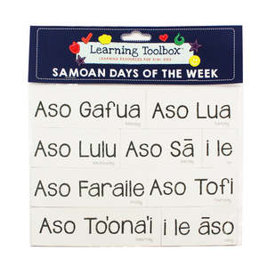 Magnetic Stories Sets: Magnetic Samoan Days of the Week - Learning Toolbox