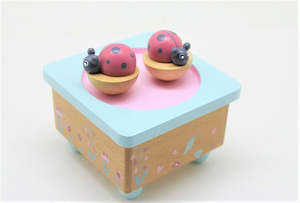 Twirling Ladybugs Music Box