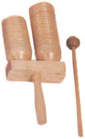 Double Agogo Percussion Wooden - Power Beat