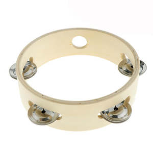Natural Wooden Headless Tamborine 15cm
