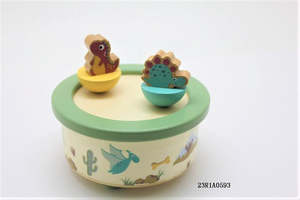 Twirling Dinosaur Music Box
