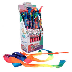 Ribbon Rainbow Wand 30cm