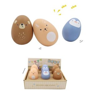 Percussion Instruments: Egg Maracas single Wooden