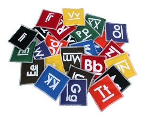 Play Extensions Active: 9cm Alphabet Bean Bag Set