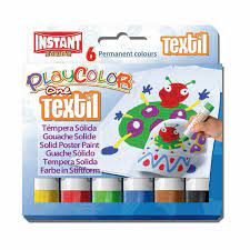 Textile Paint Stick Set 6pc - Playcolor