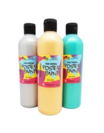Metallic Marbling Textile Paints: Metallic Tempera Paint asst colours - 500ml - 5 Star