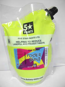 Fluorescent Yellow paint 1.5lt - 5 Star