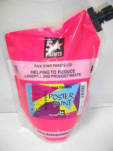 Fluorescent Pink paint 1.5lt - 5 Star