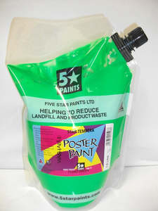 Fluorescent Paints: Fluorescent Green paint 1.5lt - 5 Star