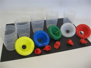Non spill paint pot with lid