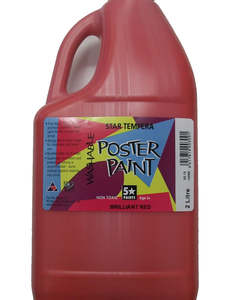 Tempera paint Brilliant Red 2lt