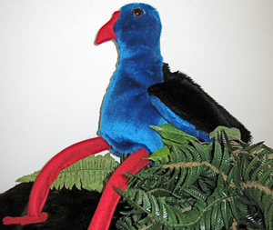 New Zealand Hand: Pukeko Hand Puppet NZ made