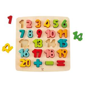 Alphabet Numbers: Numbers Puzzle Chunky 1 - 20 - Hape