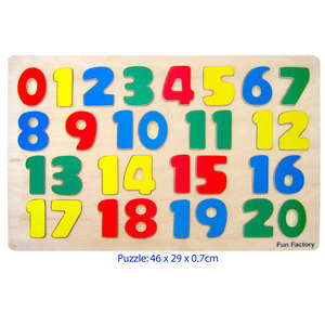 Numbers Puzzle Raised 1 - 20 Fun Factory