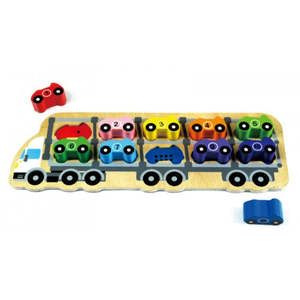 Coloured Cars 1-10 Puzzle - Kiddie Connect