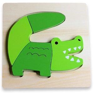 Young Children: Block Puzzle - Crocodile - Discoveroo