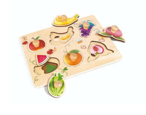 Young Children: Fruit Layer Knob Puzzle - Hape