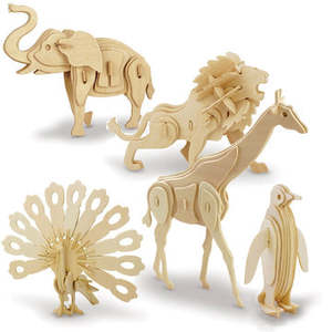 3D Wooden Animal Puzzle - Toysmith